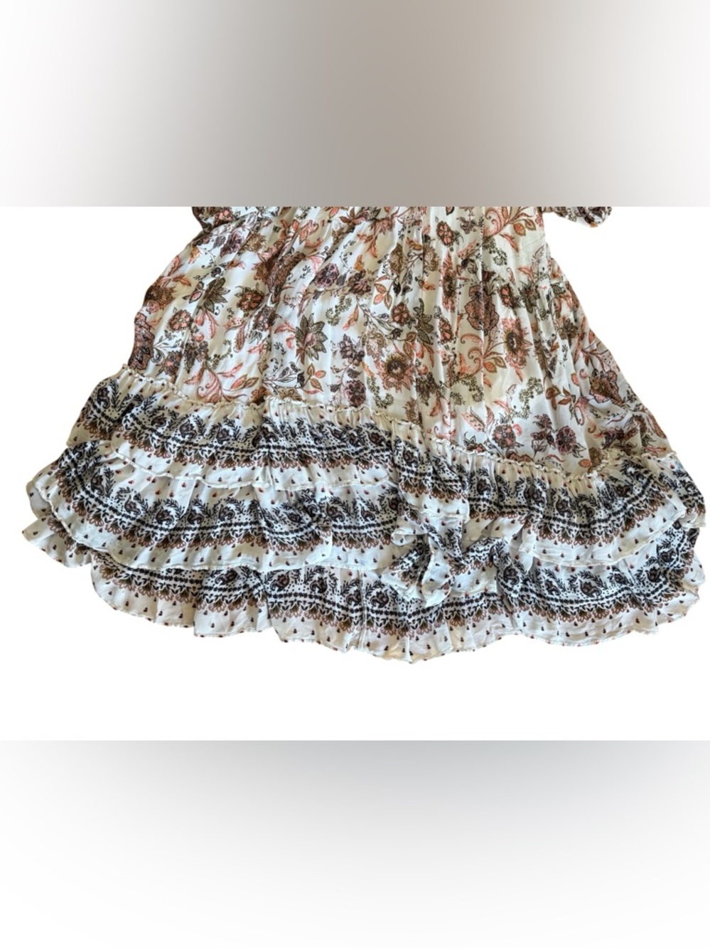 EUC Anthropologie Boho Floral Maxi Dress (XL) - Picture 13 of 14